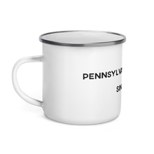 Load image into Gallery viewer, Pennsylvania Publishing Merch Enamel Mug